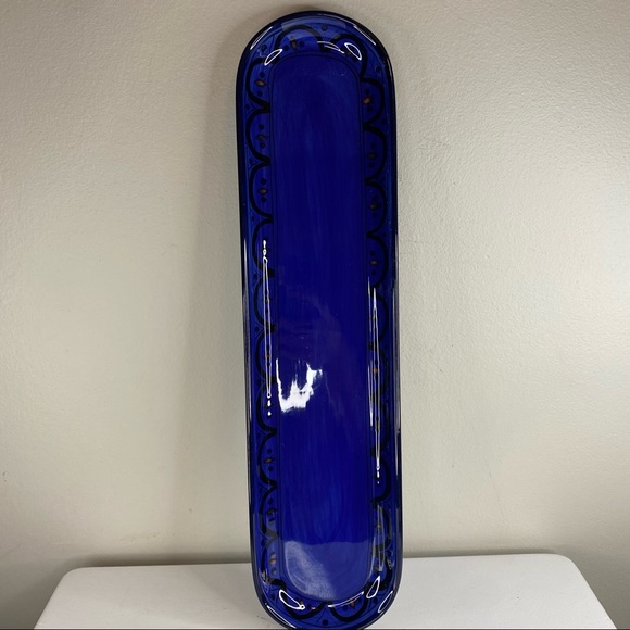 Pottery Barn Accents Pottery Barn Rare Blue Kasara Tray Poshmark